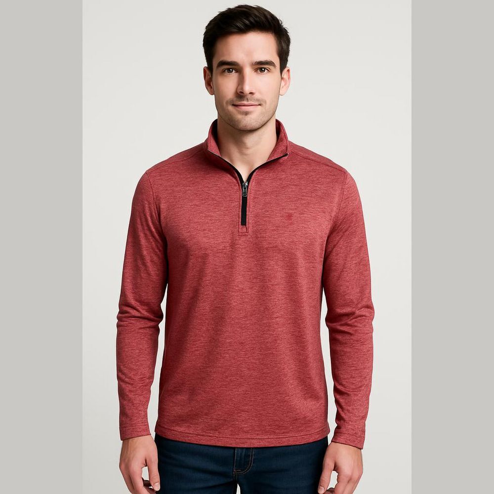 IZOD Advantage Performance Quarter Zip Pullover Red XL